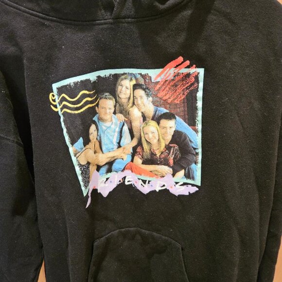 Vintage "FRIENDS" hoodie, Size 1X, black, new without tags - Picture 5 of 6
